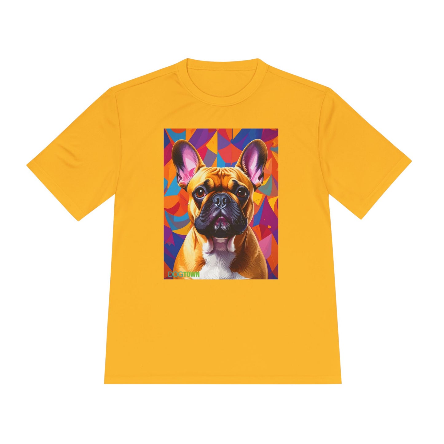Pup Art Canvas Unisex Moisture Wicking Tee (French Bulldog)