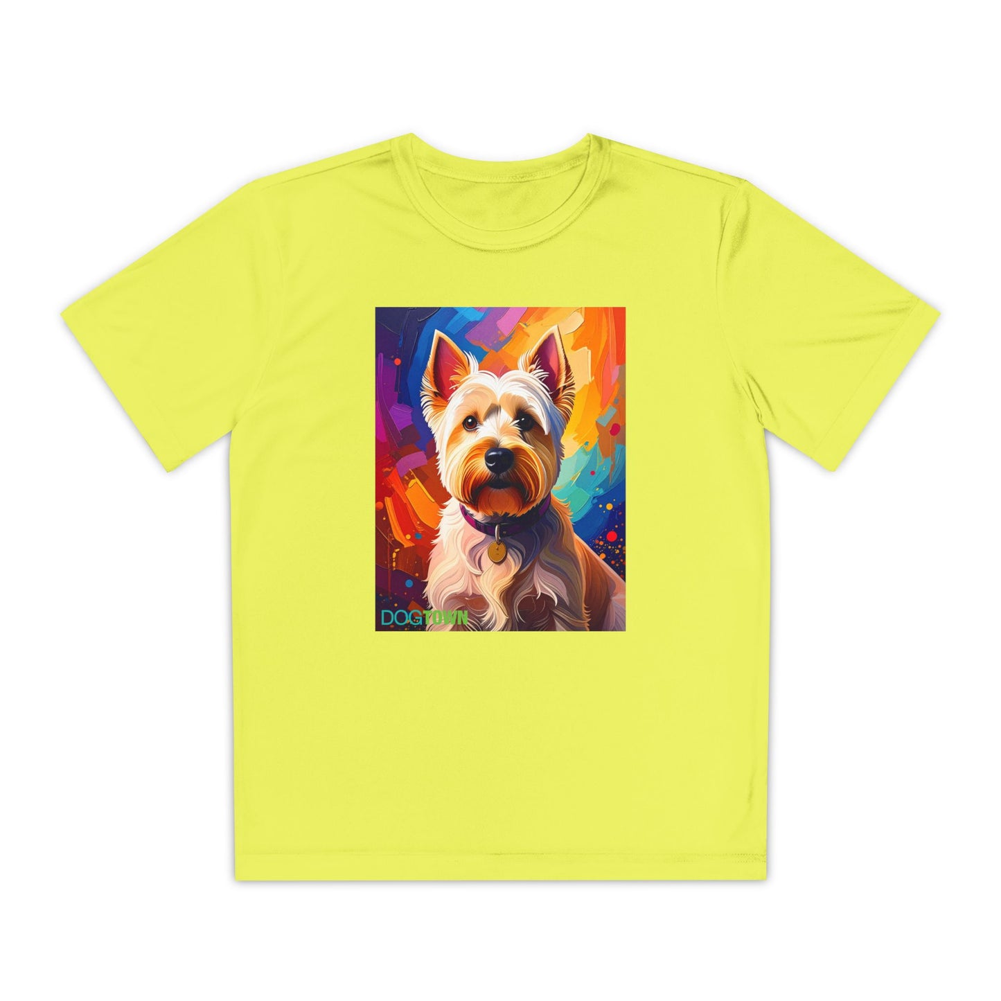 Pup Art Canvas - Kid's Sport Short Sleeve Tee (West Highland White Terrier)
