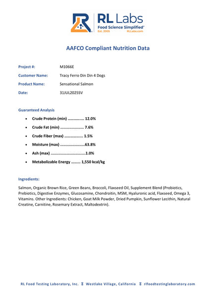 Sensational Salmon - case includes 24, 8oz meals