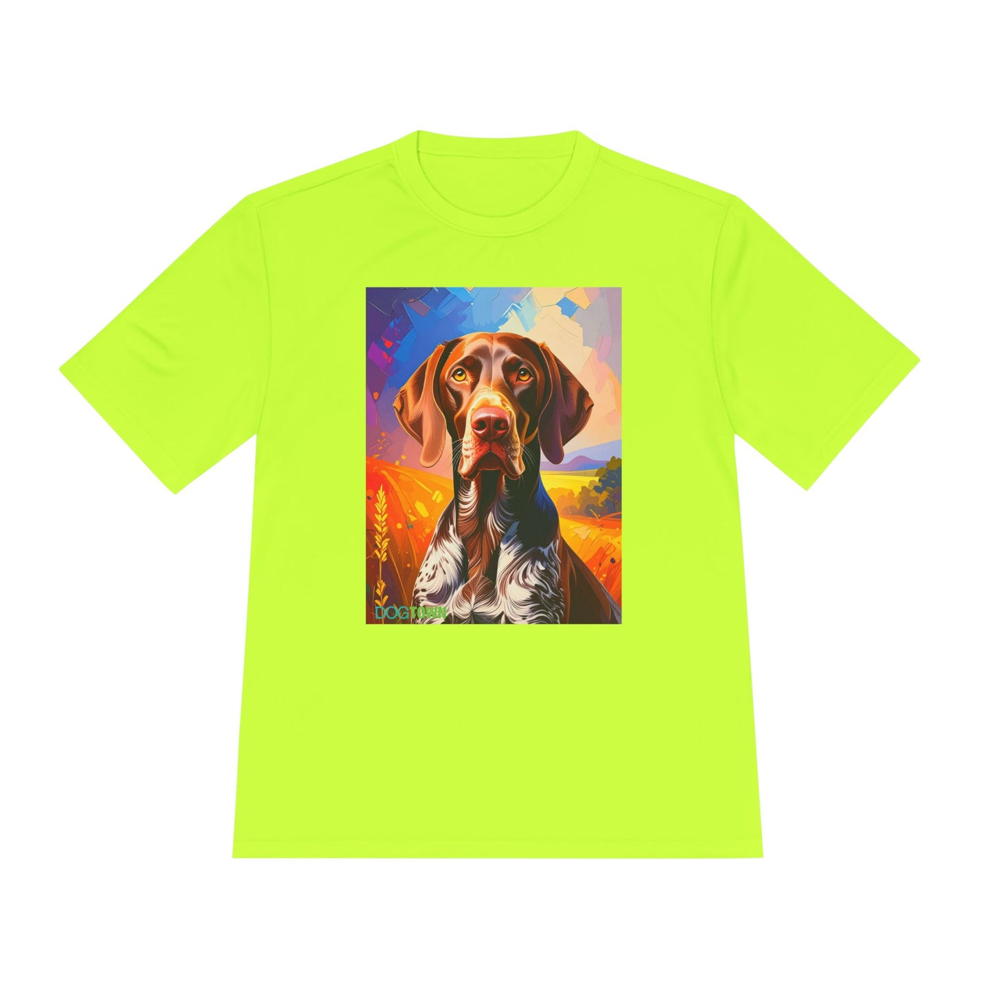 Pup Art Canvas Unisex Moisture Wicking Tee (German Shorthaired Pointer)