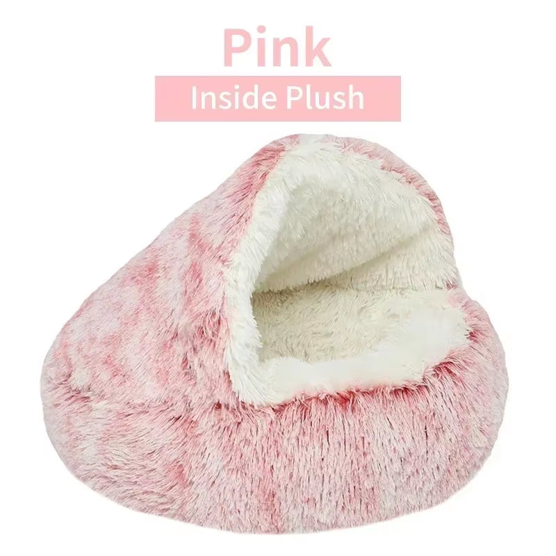 Soft Plush Pet Bed Nest with Cover