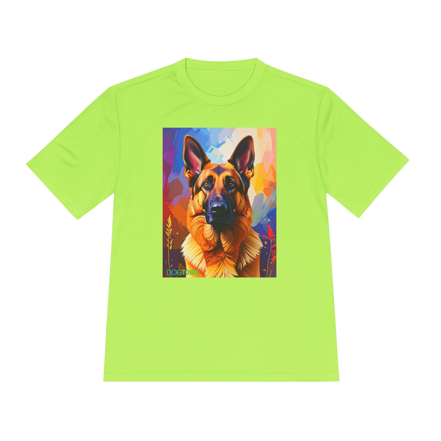 Pup Art Canvas Unisex Moisture Wicking Tee (German Shepherd)