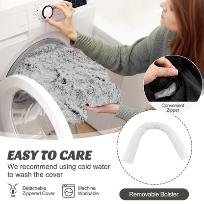 Plush Calming Dog Couch Bed with Anti-Slip Bottom 