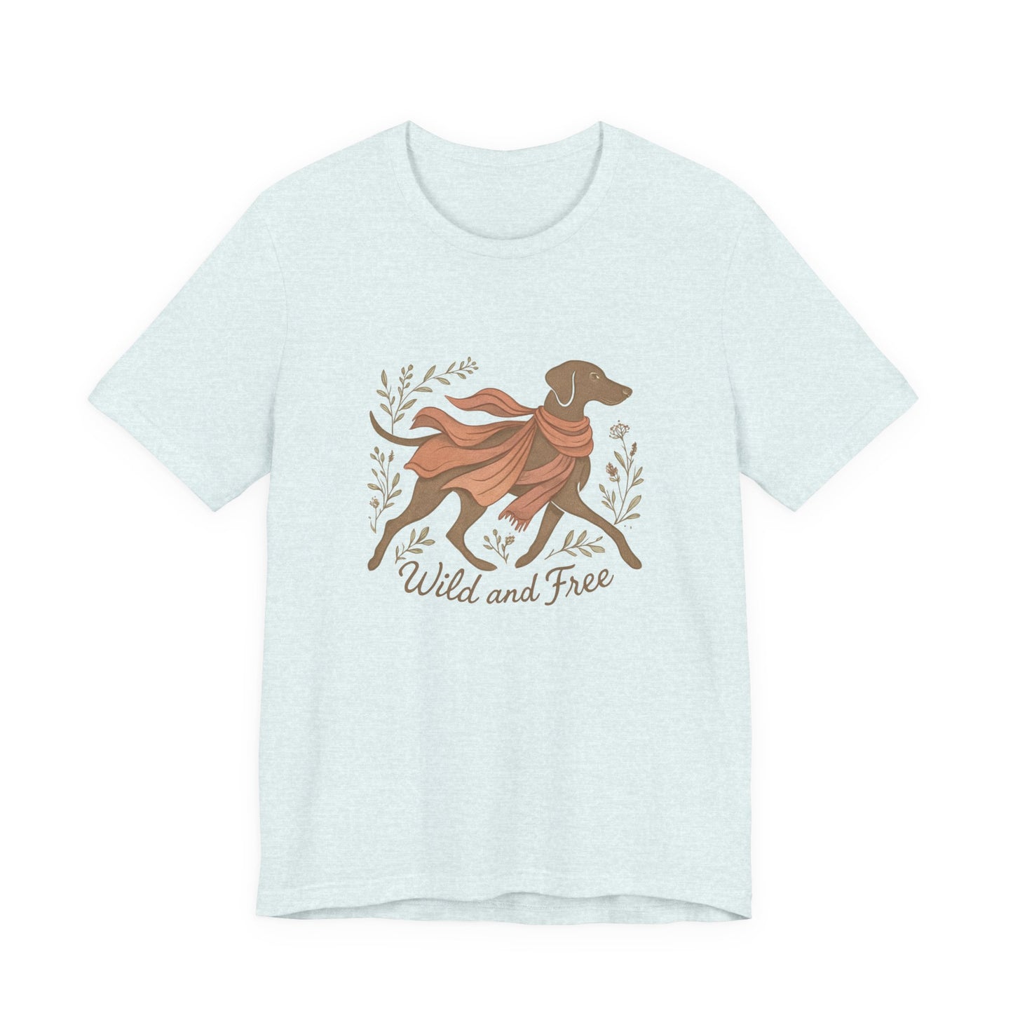 Dogtown Boho Revival "Wild and Free" Unisex Jersey Tee (Weimaraner)