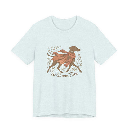 Dogtown Boho Revival "Wild and Free" Unisex Jersey Tee (Weimaraner)