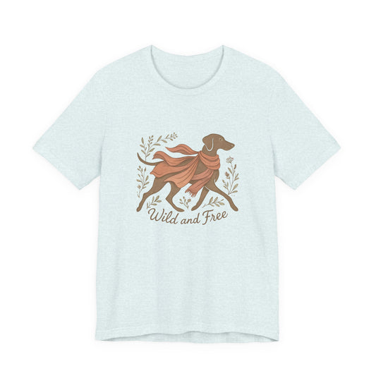 Dogtown Boho Revival "Wild and Free" Unisex Jersey Tee (Weimaraner)