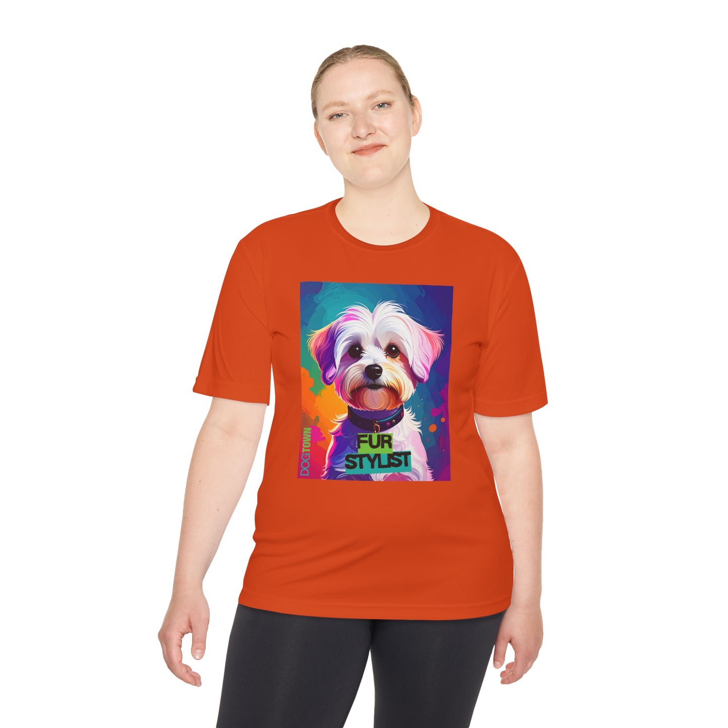 Dogtown Fur Stylist Groomer Shirt (Colorful with Havanese)
