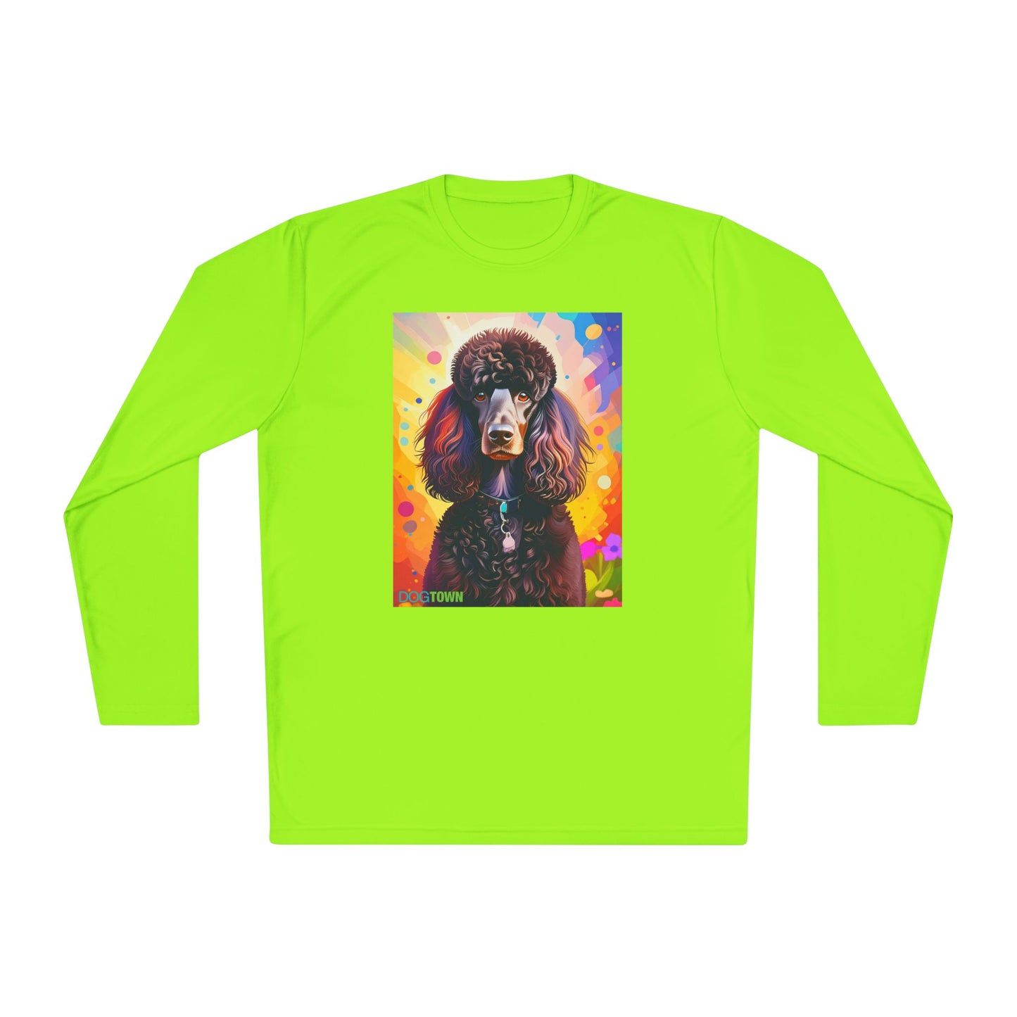 Pup Art Canvas Sport Long Sleeve Tee (Poodle Standard)