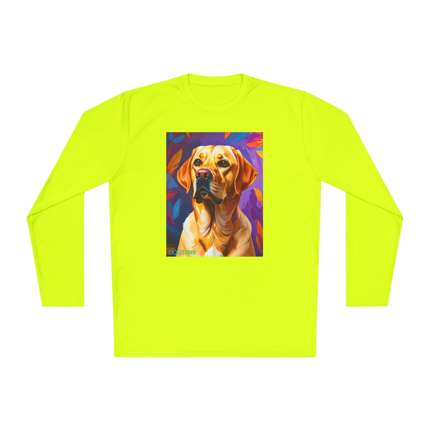 Pup Art Canvas Sport Long Sleeve Tee (Yellow Lab)