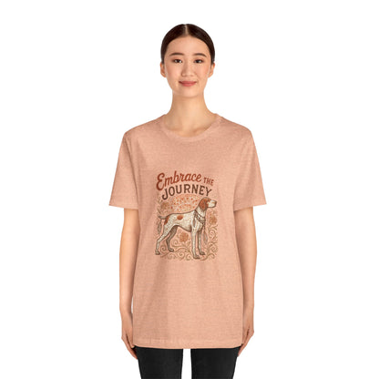 Dogtown Boho Revival "Embrace the Journey" Unisex Jersey Tee (German Shorthaired Pointer)