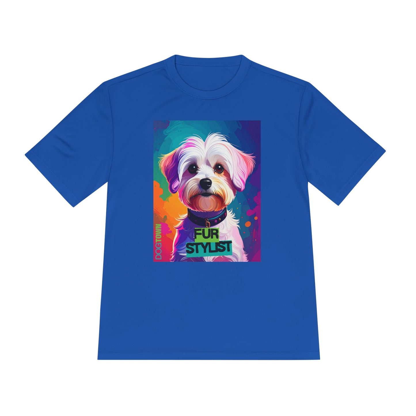 Dogtown Fur Stylist Groomer Shirt (Colorful with Havanese)