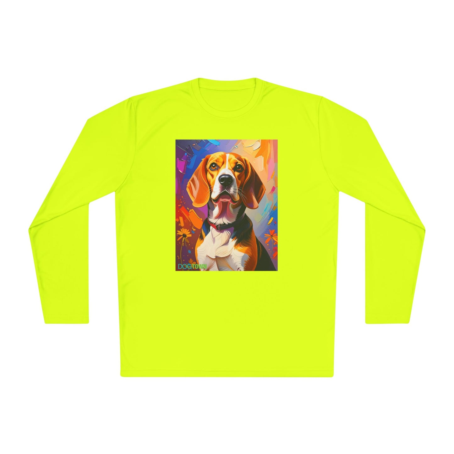 Pup Art Canvas Sport Long Sleeve Tee (Beagle)