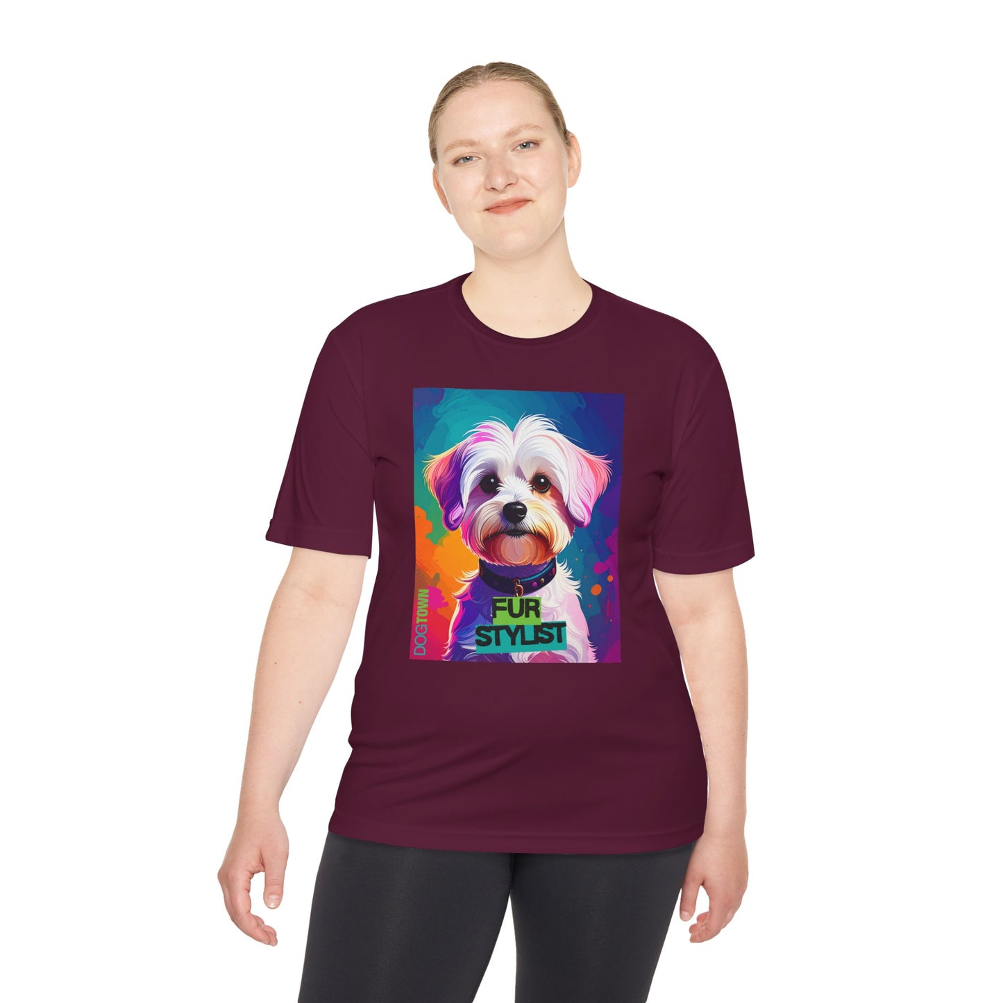 Dogtown Fur Stylist Groomer Shirt (Colorful with Havanese)