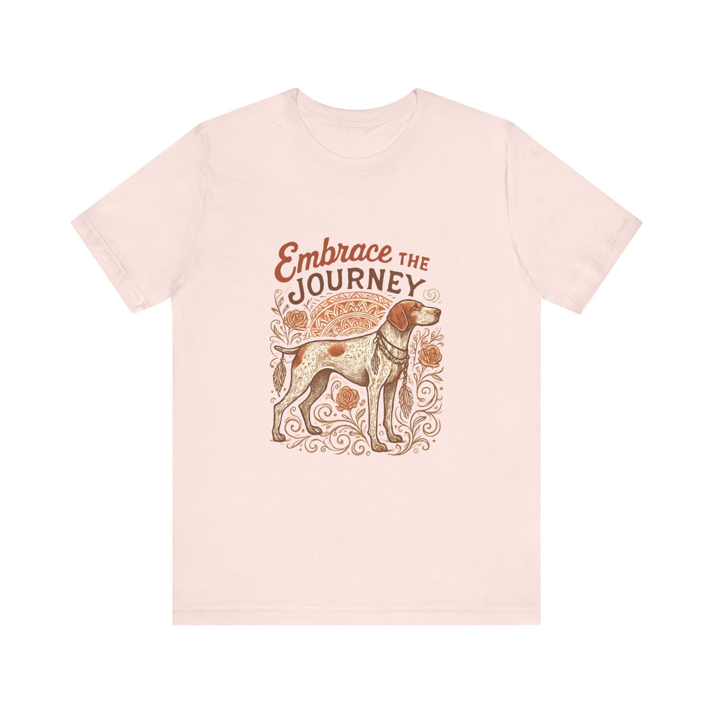 Dogtown Boho Revival "Embrace the Journey" Unisex Jersey Short Sleeve Tee (German Shorthaired Pointer)