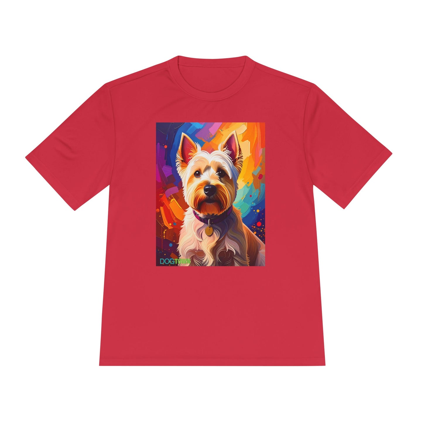 Pup Art Canvas Unisex Moisture Wicking Tee (West Highland White Terrier (Westie))