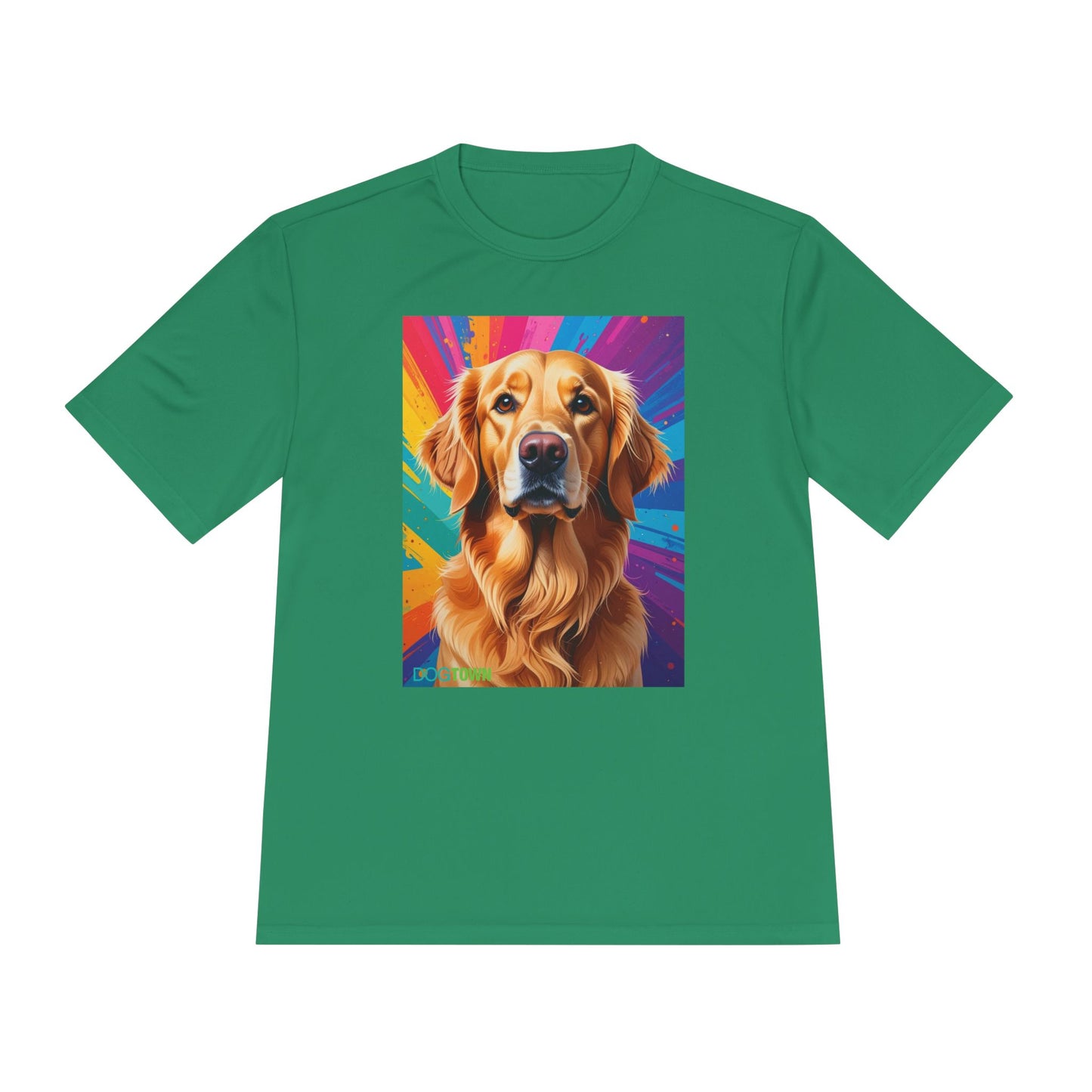 Pup Art Canvas Unisex Moisture Wicking Tee (Golden Retriever)