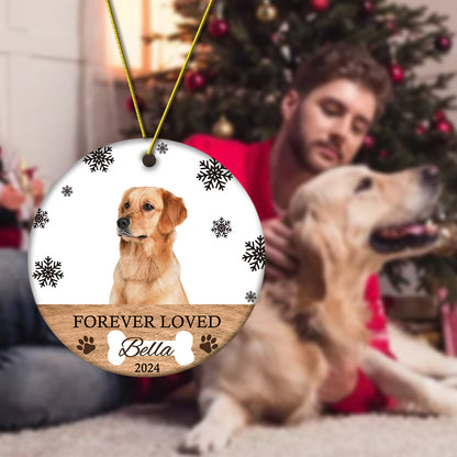 Personalized Memorial Dog Ornament Christmas Photo Ornament Christmas Gift for Pet Lovers
