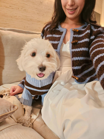 Bluebell Stripes Crop Cardigan