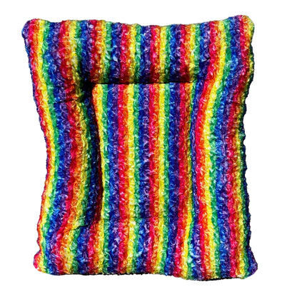 Dog Bed Rectangle Bolster Furvana Rainbow Cloud