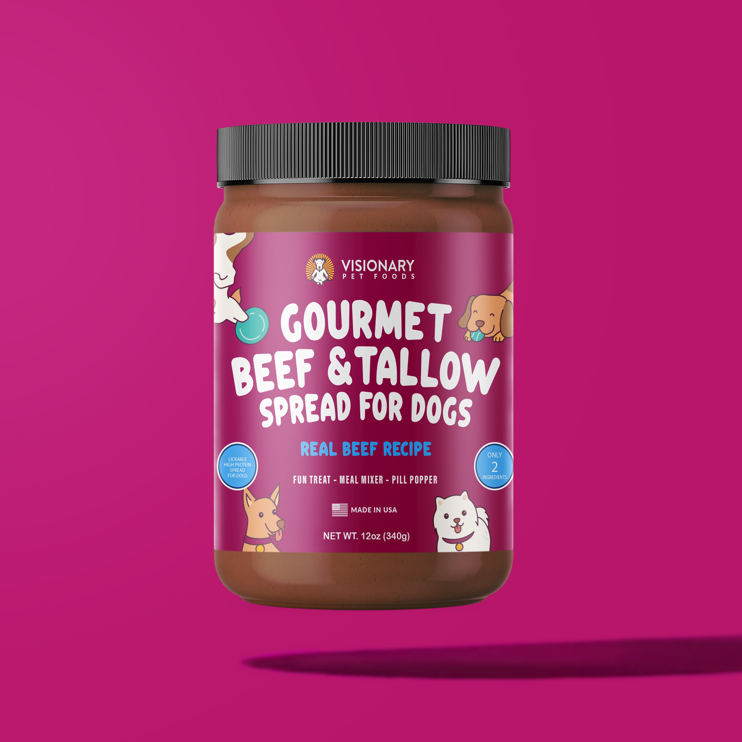 Beef and Beef Tallow Meat Spread | NEW 12oz Jar