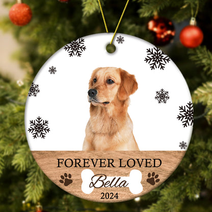 Personalized Memorial Dog Ornament Christmas Photo Ornament Christmas Gift for Pet Lovers