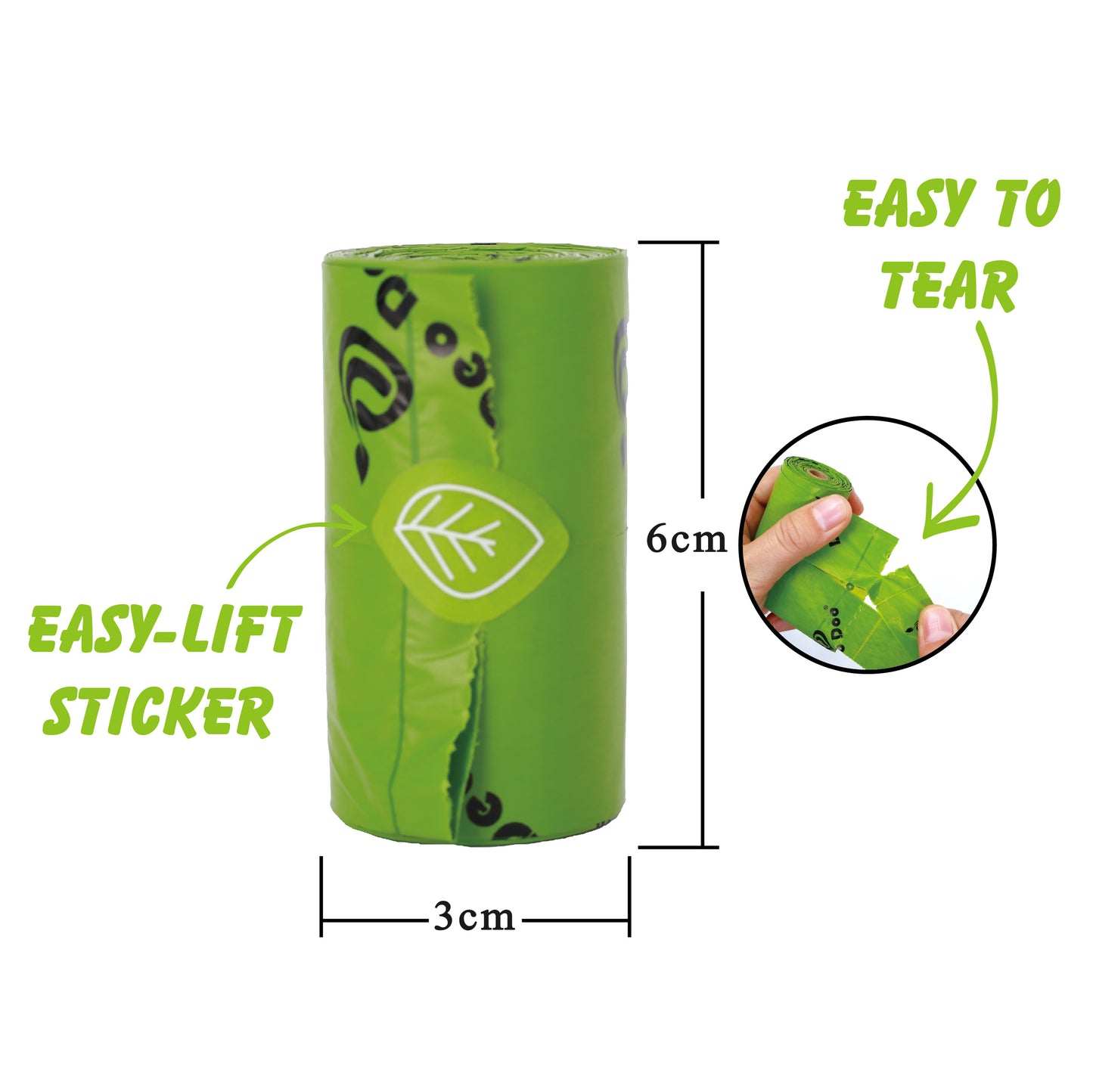 Deodoo Biodegradable Dog Poop Bags Bulk Biobase Scented Poo Bag