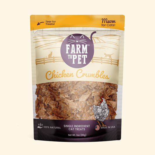 Chicken Crumbles Cat Treats | Single-Ingredient Treats for Cats
