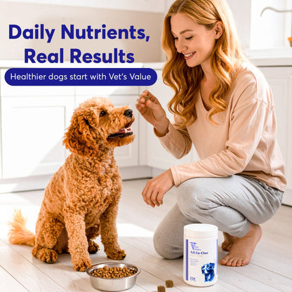 Dog Multivitamin Chews (120 Soft Chews) - All-in-One Vitamins for Dogs of All Ages, Sizes & Breeds | Supports Immunity, Digestive Health, Skin, Coat Joint Health with Glucosamine, Omega Fatty Acids
