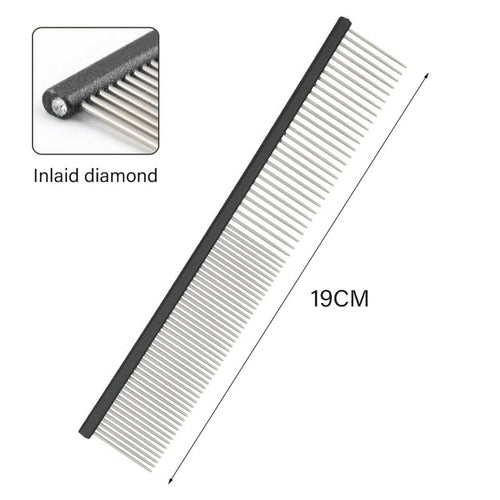 Light Aluminum Pet Comb 6 Colors Optional Professional Dog Grooming