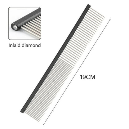 Light Aluminum Pet Comb 6 Colors Optional Professional Dog Grooming