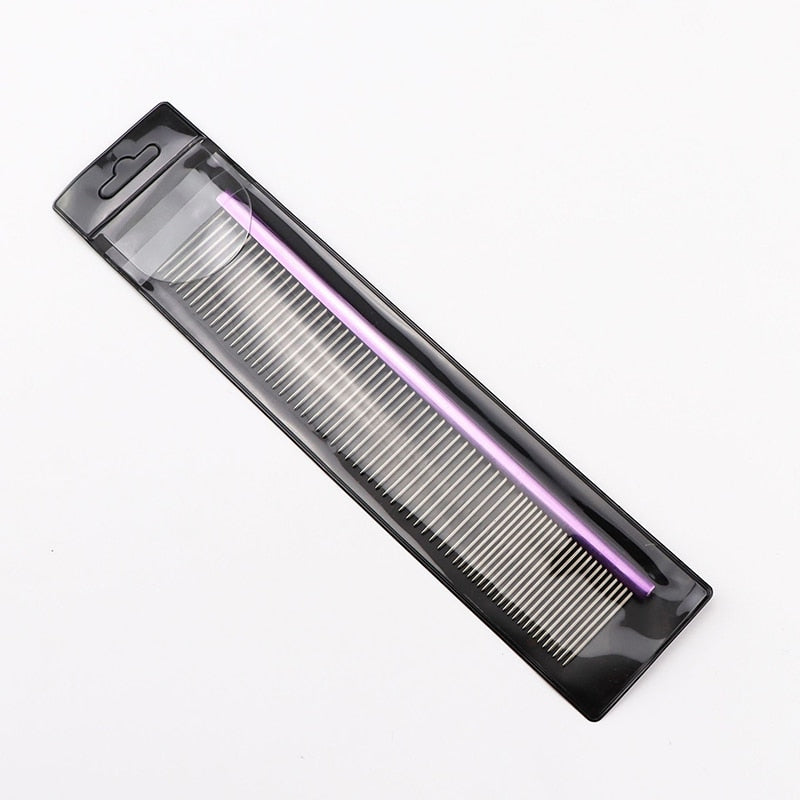 Light Aluminum Pet Comb 6 Colors Optional Professional Dog Grooming