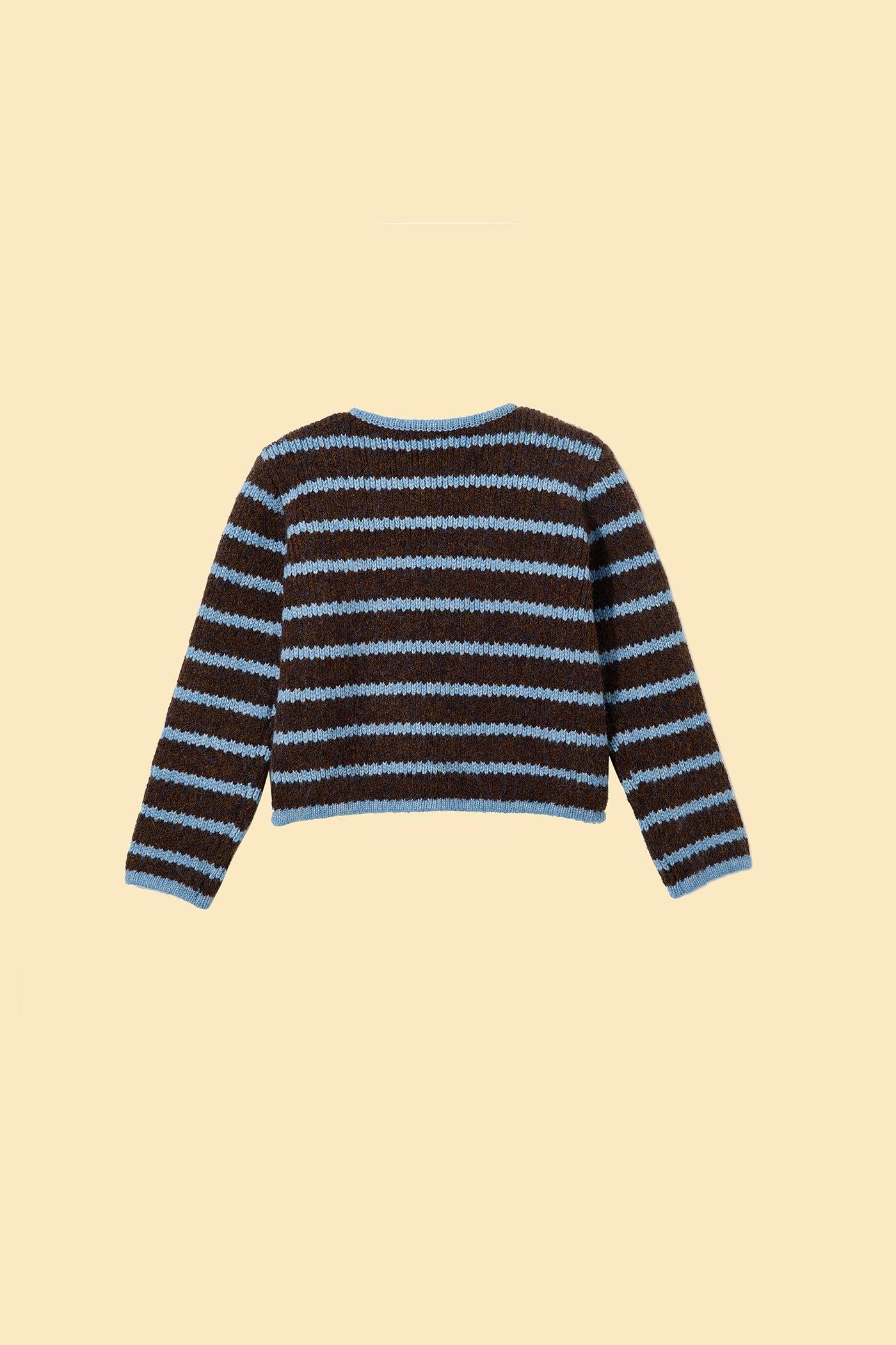 Bluebell Stripes Crop Cardigan
