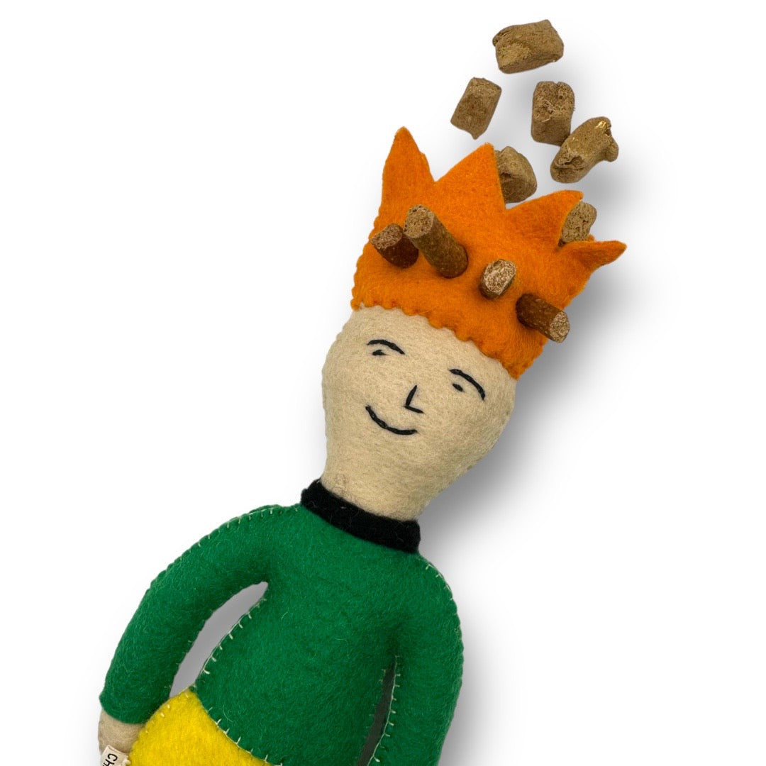 Prince and Princess Felt Dog Toys