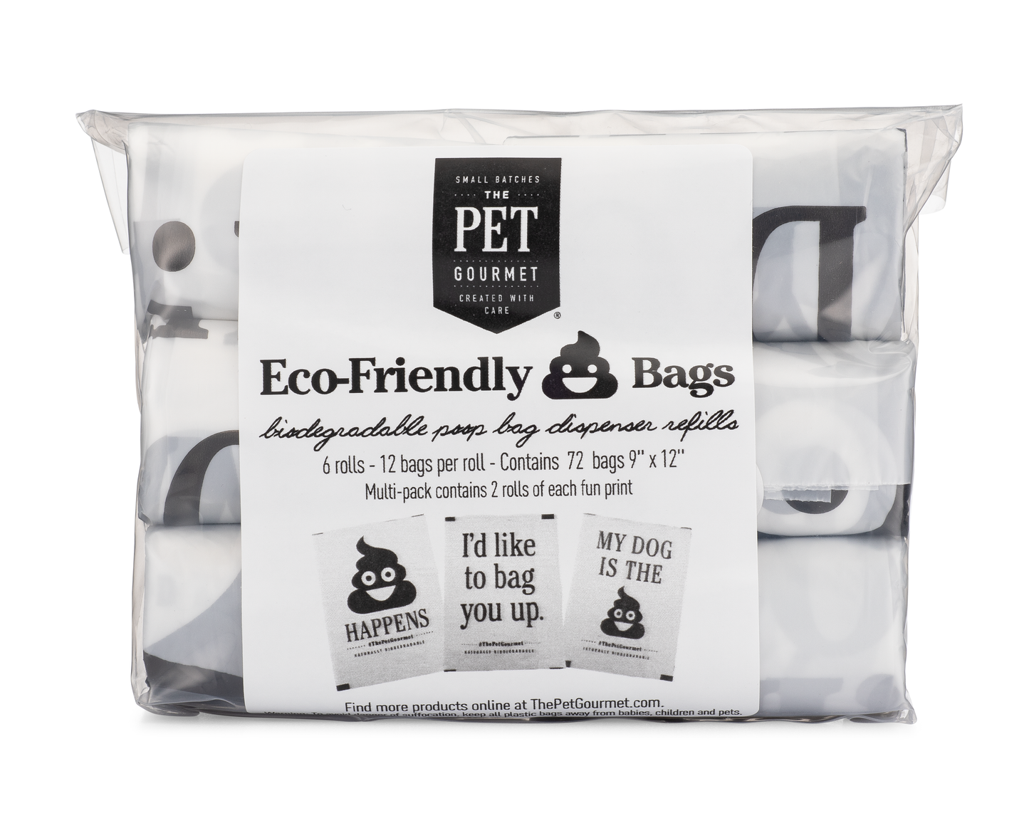 Eco-Friendly Poop Bags - 6 Refill Rolls