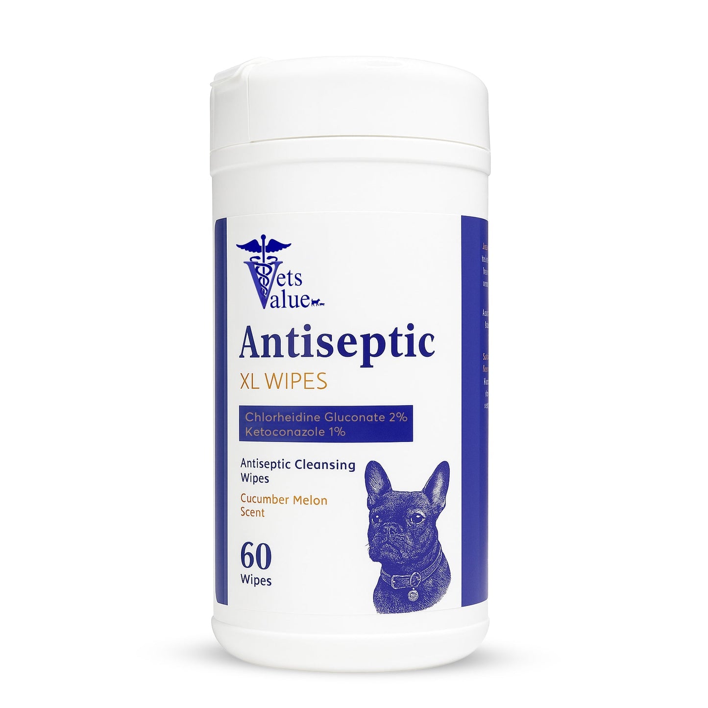 Extra Large Pet Wipes for Dogs & Cats – Hypoallergenic, Deodorizing Grooming Wipes for Paws, Butt, Ears & Eyes – Aloe & Vitamin E for Sensitive Skin – Travel-Friendly Cleaning (60ct, Made in USA)