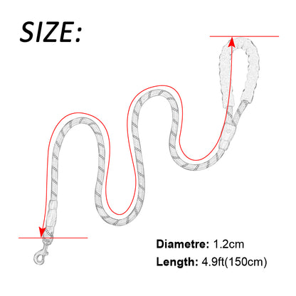 Reflective Large Dog Leash Nylon Rope Pet Running