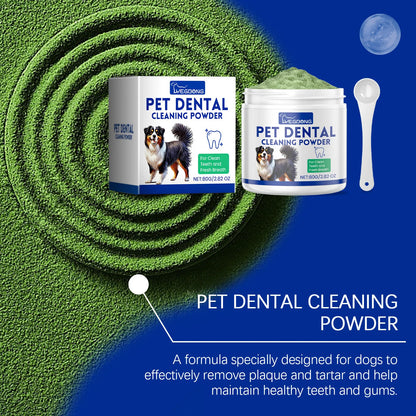 Pet Tooth Cleaning Powder Teeth Stain Remover Eliminates Bad Breath