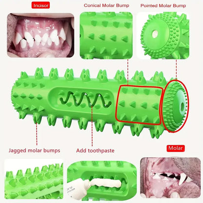 Vet-Approved Dental Chew Stick - 3-in-1 Cooling Toothbrush Toy for