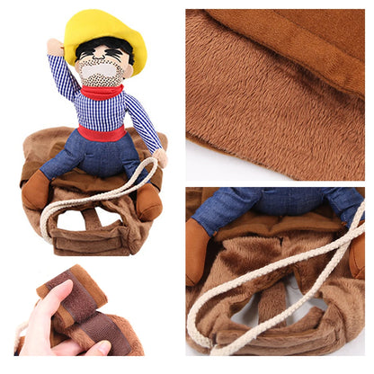 NONOR Halloween Party Dog Clothes Funny Cowboy Dressing Up Jacket