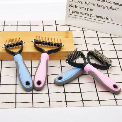Professional Dog or Cat Hair Removal Comb Brush for Shedding