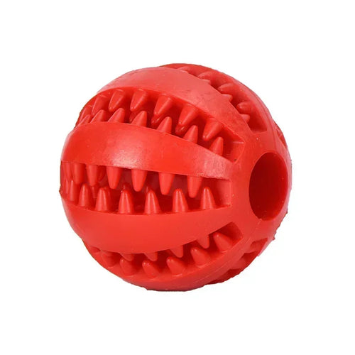 Durable Elastic Chew Ball for Dogs - Interactive Dental Toy Soft