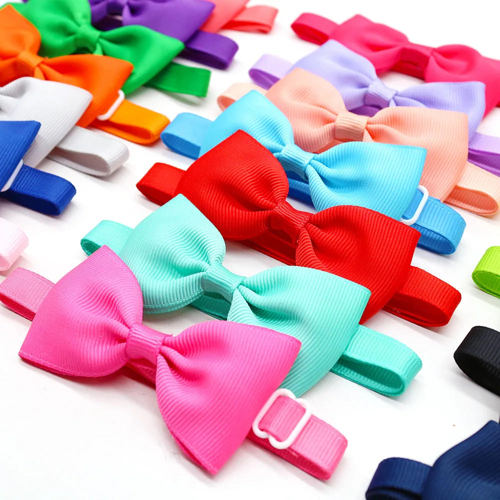Solid Bowties for Dogs 10 pieces