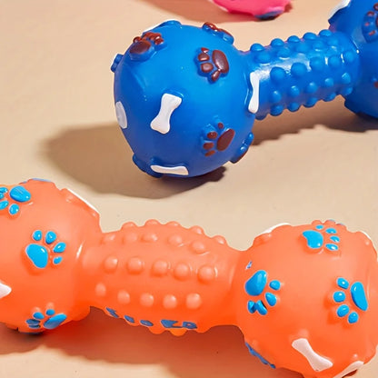 Interactive Squeaky Chew Toy for Small Dogs - Durable Rubber for