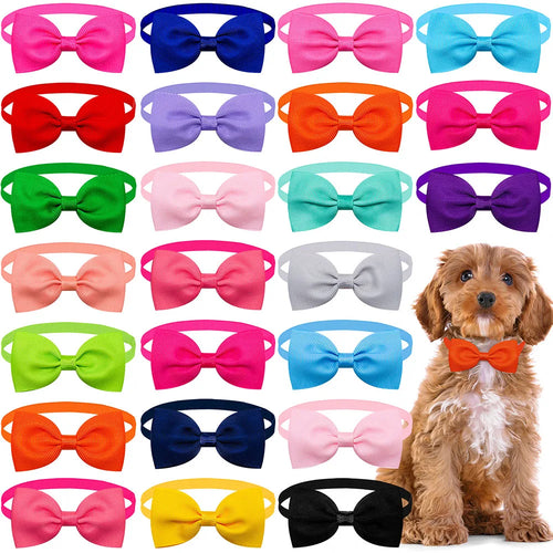 Solid Bowties for Dogs 10 pieces