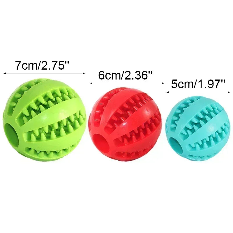 Durable Elastic Chew Ball for Dogs - Interactive Dental Toy Soft