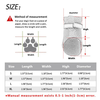 Dog Shoes Soft Bottom