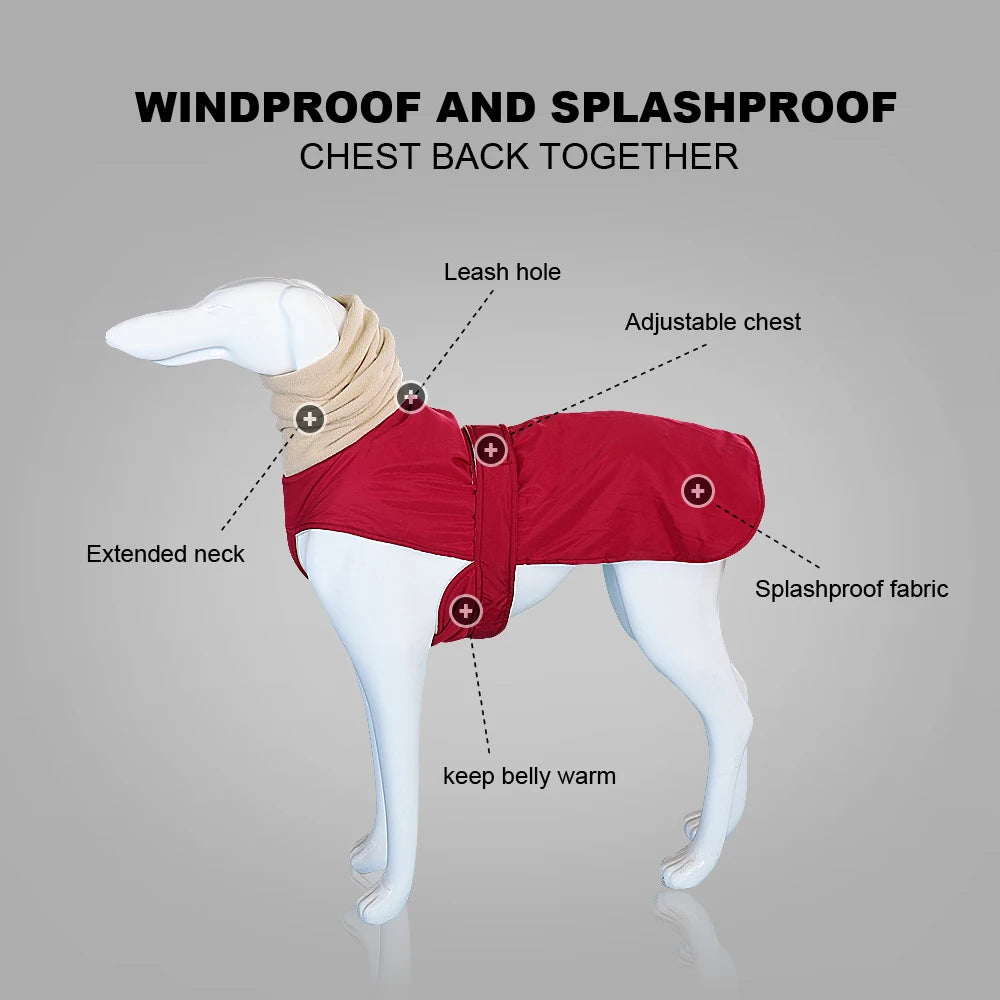 Super Warm Thick Waterproof Dog Coat