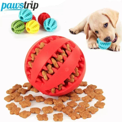 Durable Elastic Chew Ball for Dogs - Interactive Dental Toy Soft