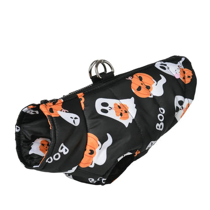 Halloween Pet Dog Costume Winter Warm Clothes For Small Medium Dogs