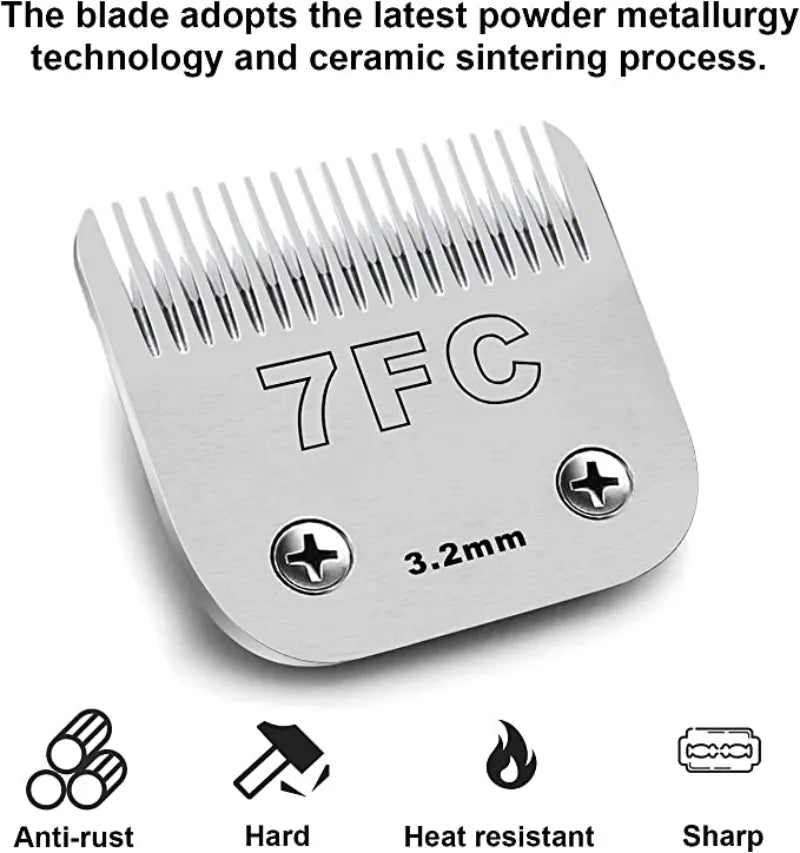 3F 4F 5F 7F 9# 10# 30# 40# 50# Professional Pet Clipper Blade A5 Blade